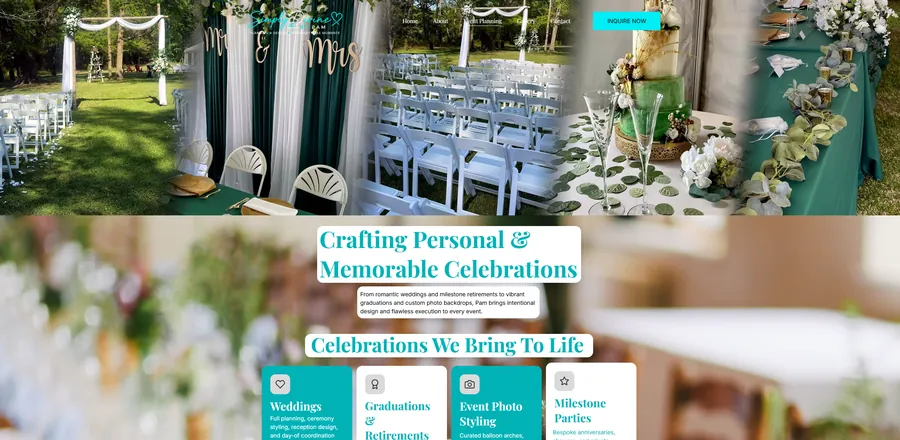 Celebrations and services section