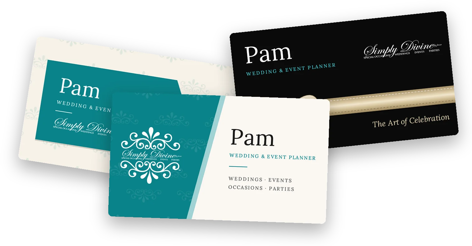 Simply Divine by Pam: Business cards · 6 concepts